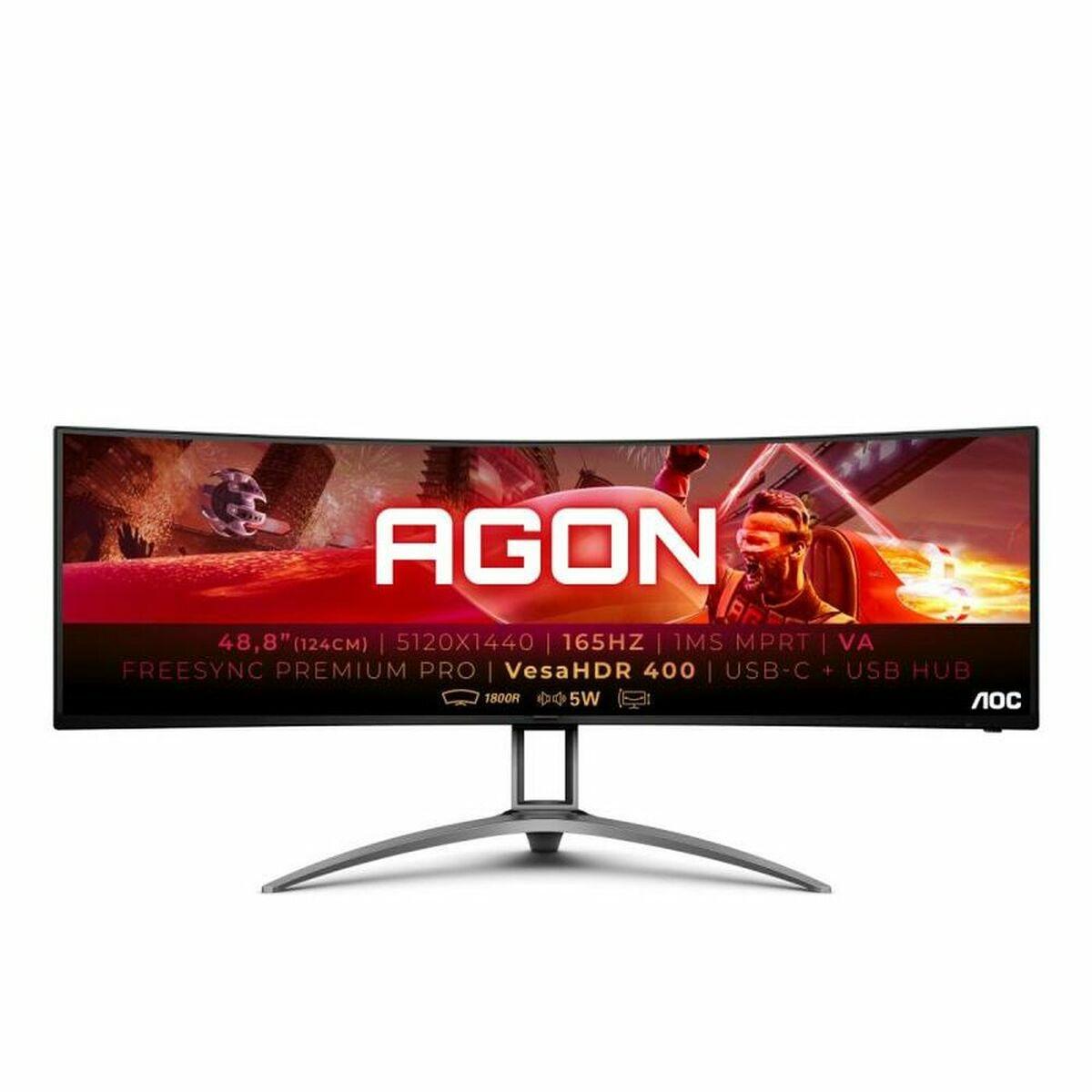 Skærm Aoc Ag493ucx2 Dqhd 165 Led Flicker Free Nvidia Sync