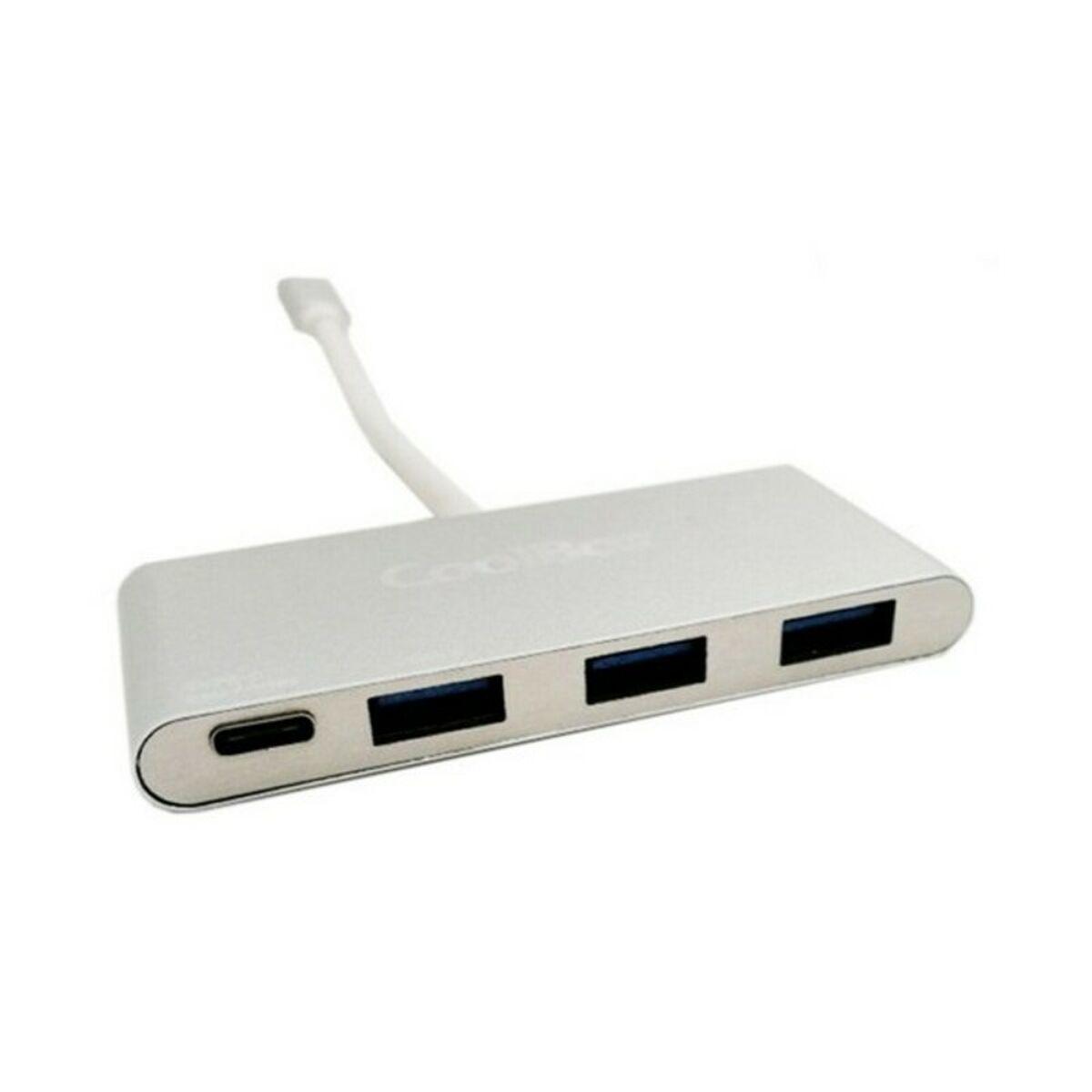 CoolBox USB-C Hub Aluminium (4 porte, USB 3.2, PD)