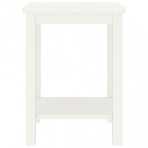 Sengeborde 2 stk. 35x30x47 cm massivt fyrretræ hvid