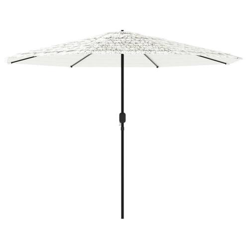 Parasol med stålstang 324x324x247 cm hvid