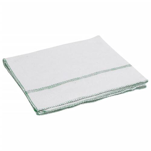 Gulvklude 10 stk. 50x60 cm hvid med grønne striber