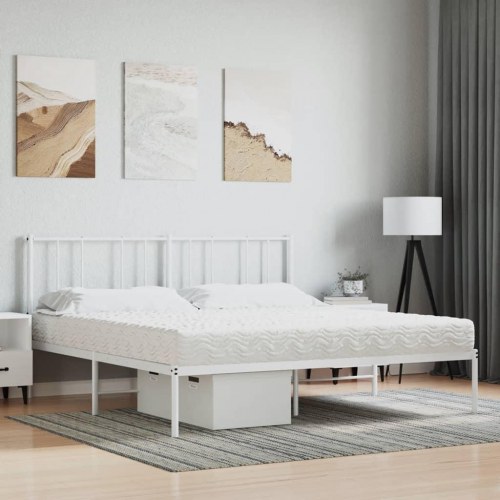 Skummadras 180×210 cm - vendbar H2/H3, hvid