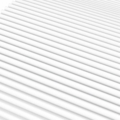 Skummadras 180×210 cm - vendbar H2/H3, hvid