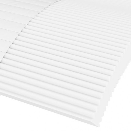Skummadras 180×210 cm - vendbar H2/H3, hvid