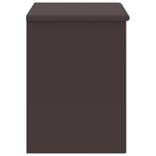 Sengeskabe 2 stk. 35x30x40 cm massivt fyrretræ mørkebrun