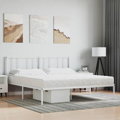 Skummadras 200x220 cm hårdhed H2 H3 hvid