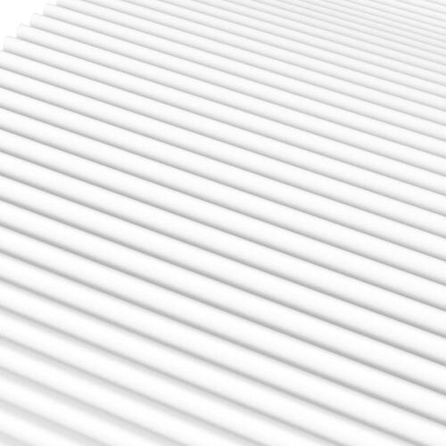 Skummadras 100x220 cm hårdhed H2 H3 hvid