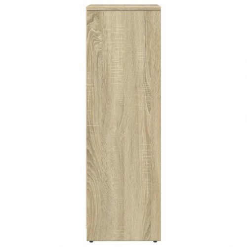 Badeværelsesskab 30×30×95 cm i konstrueret træ - sonoma-eg