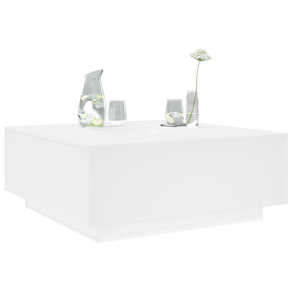 Sofabord 100x100x40 Cm Konstrueret Træ Hvid