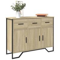 Skænk 97x32,5x74,5 cm konstrueret træ sonoma-eg