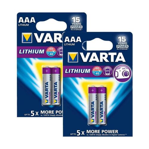 Varta Ultra Lithium batterier AA - 4 stk.