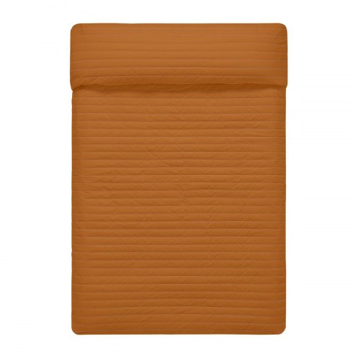 Sengetæppe med to sider Basic Dash Orange 270 x 260 cm