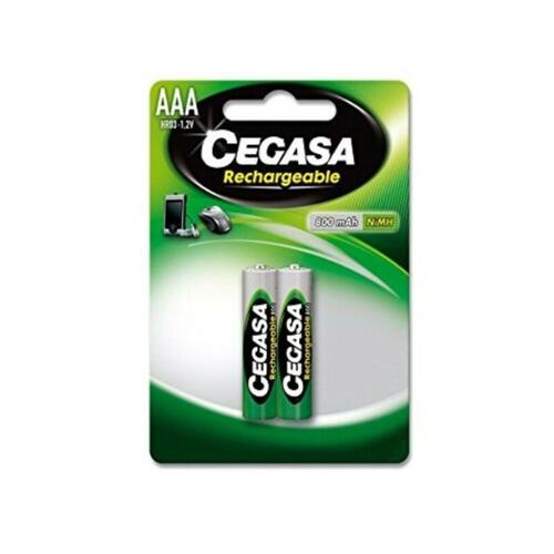 Genopladelige batterier Cegasa HR3 800 mAh 800 mAh (2 uds)