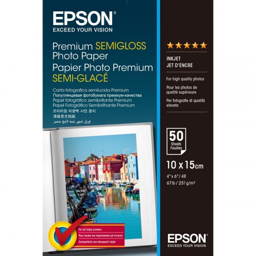 Epson Premium Semigloss fotopapir 10 × 15 cm - 50 ark