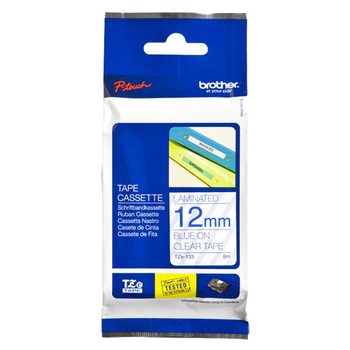 Original blækpatron Brother Cinta laminada 12mm Grå