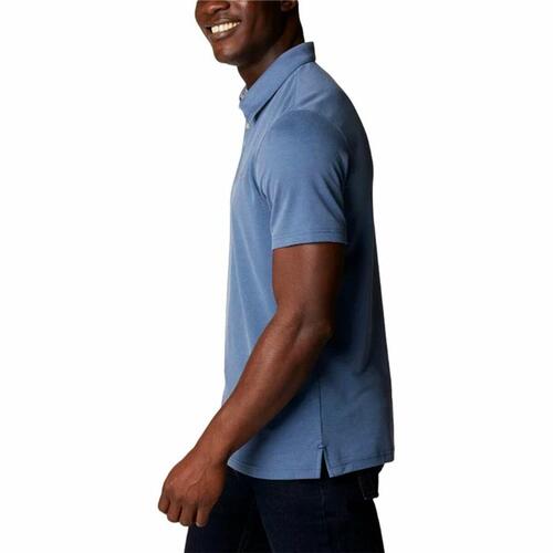 Kortærmet Polotrøje til Mænd Columbia Nelson Point™ Indigo 3XL