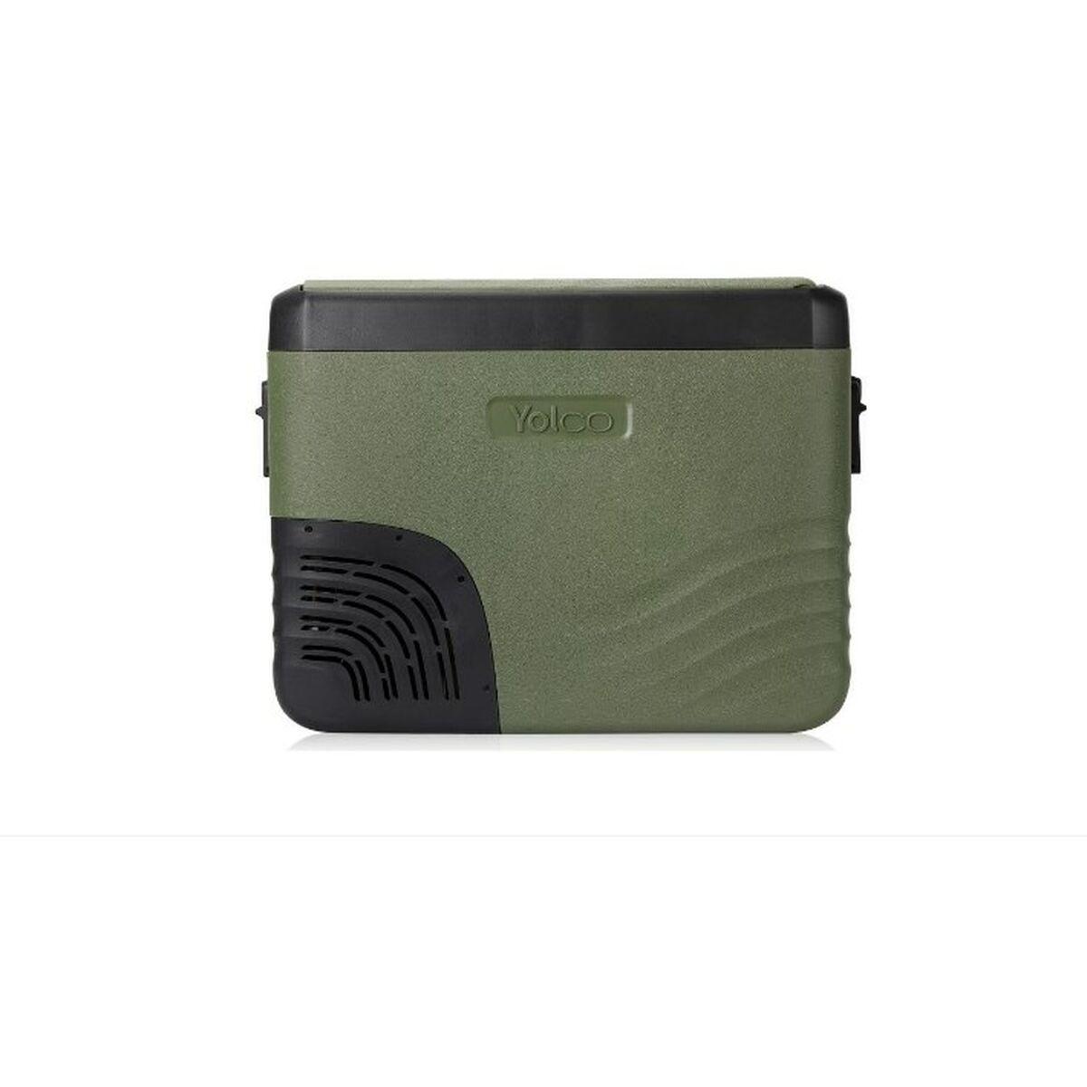 Yolco KX40 GREEN - transportabelt mini køleskab, 34 L (sort/grøn)