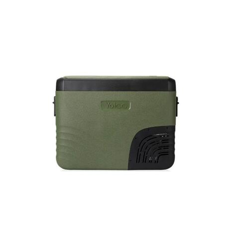 Yolco KX40 GREEN - transportabelt mini køleskab, 34 L (sort/grøn)