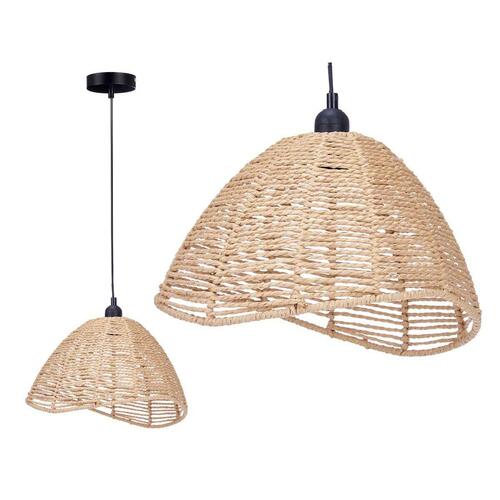 Loftslampe Natur Rattan 60 W Kegleformet 220 -240 V 34 x 20 x 30 cm (2 enheder)