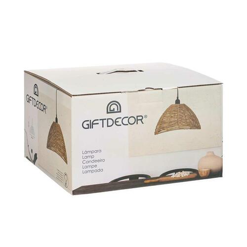 Loftslampe Natur Rattan 60 W Kegleformet 220 -240 V 34 x 20 x 30 cm (2 enheder)