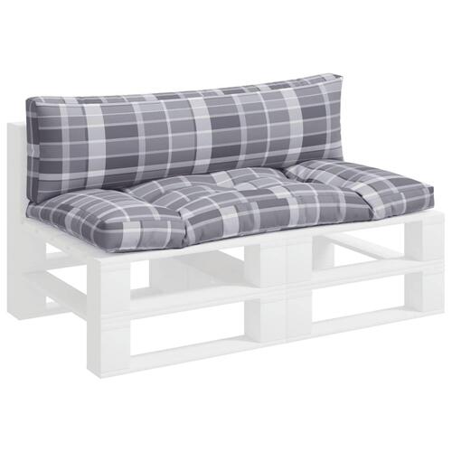 Pallehynder 2 stk. stof gråternet