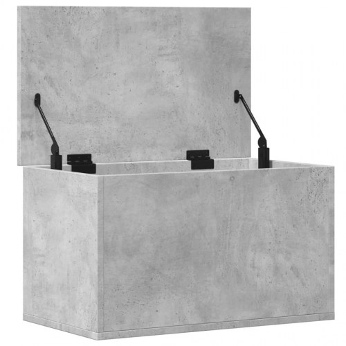Opbevaringsboks i konstrueret træ 60 × 35 × 35 cm - betongrå