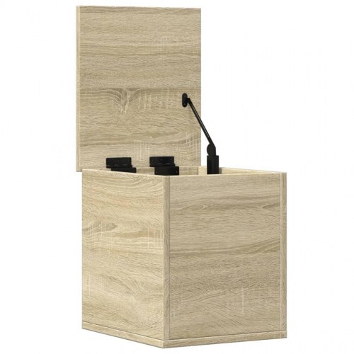 Opbevaringsboks 30 × 35 × 35 cm i konstrueret træ - sonoma-eg