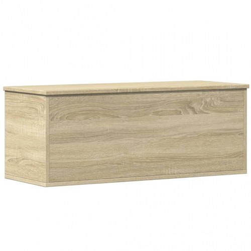 Opbevaringsboks 90x35x35 cm konstrueret træ sonoma-eg