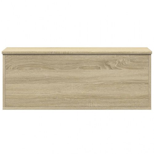 Opbevaringsboks 90x35x35 cm konstrueret træ sonoma-eg