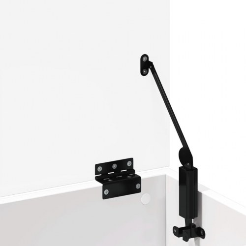 Opbevaringsboks 102x35x35 cm konstrueret træ hvid