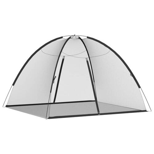 Myggenet med døre 200x180x135 cm trådnet sort