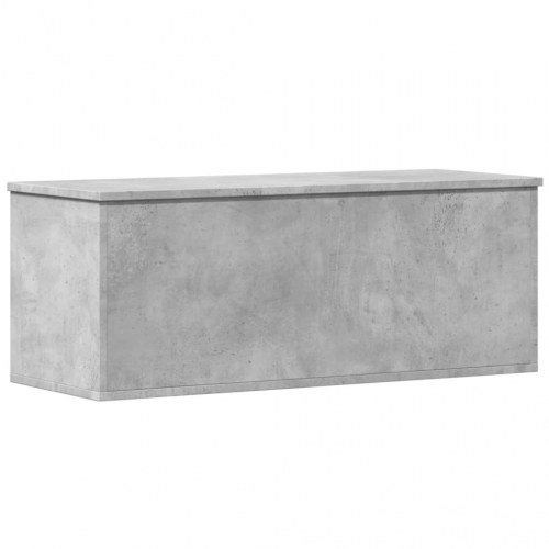 Opbevaringsboks i konstrueret træ - 90×35×35 cm, betongrå