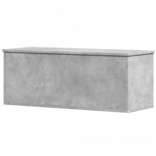 Opbevaringsboks i konstrueret træ - 90×35×35 cm, betongrå
