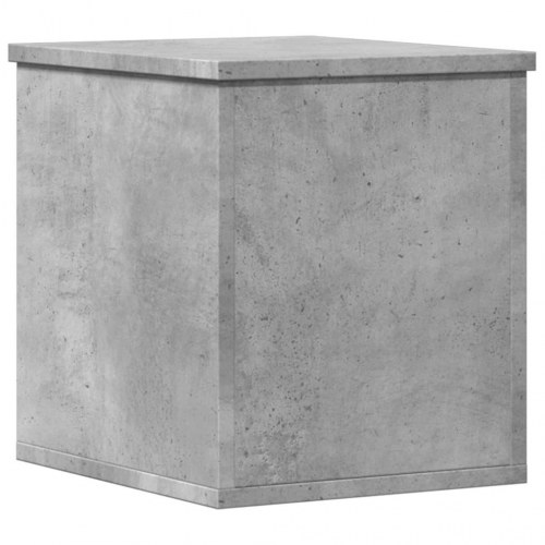 Opbevaringsboks i konstrueret træ - 30 × 35 × 35 cm, betongrå