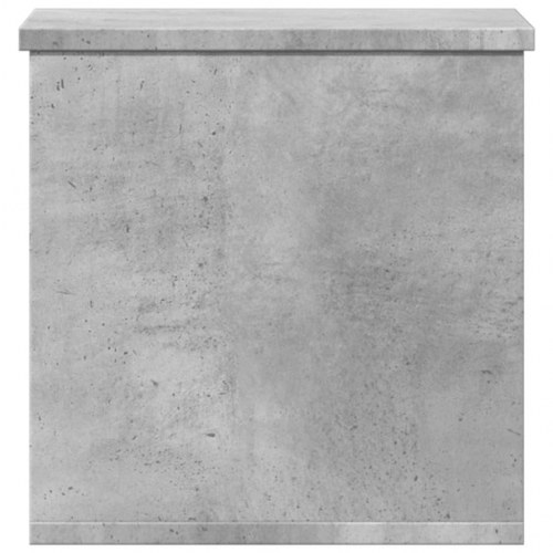 Opbevaringsboks i konstrueret træ - 30 × 35 × 35 cm, betongrå