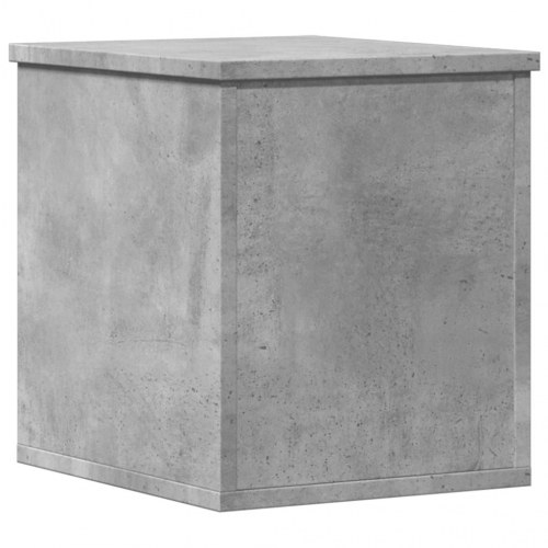 Opbevaringsboks i konstrueret træ - 30 × 35 × 35 cm, betongrå