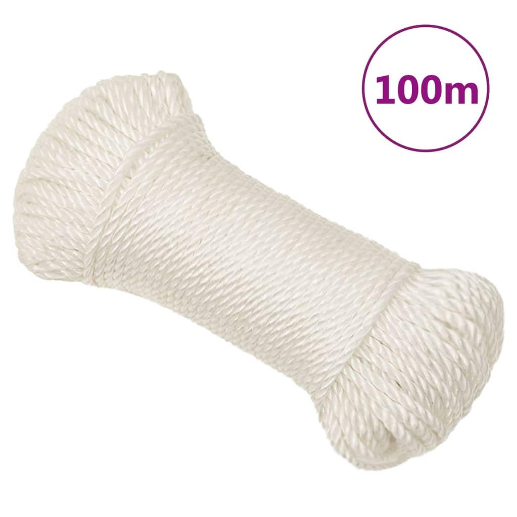 Arbejdsreb 3 mm 100 m polypropylen hvid