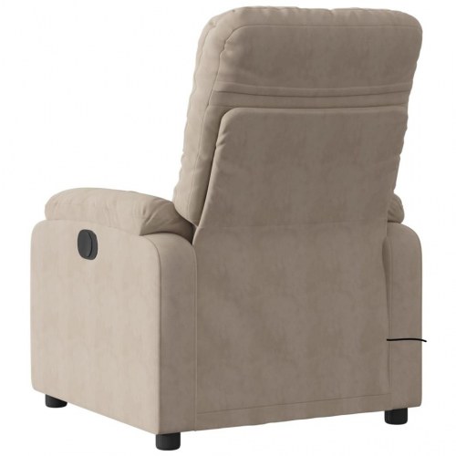 Massagestol i mikrofiberstof - gråbrun