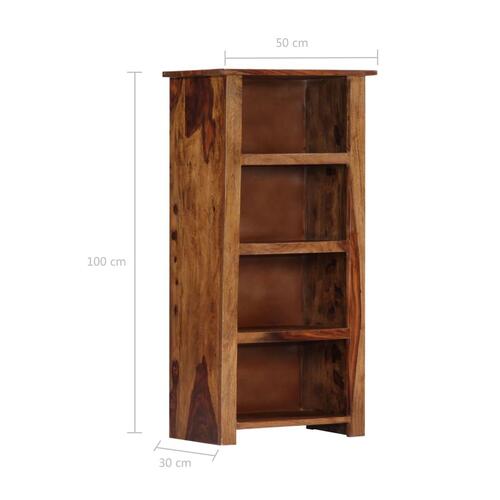 Bogreol 50x30x100 cm massivt træ