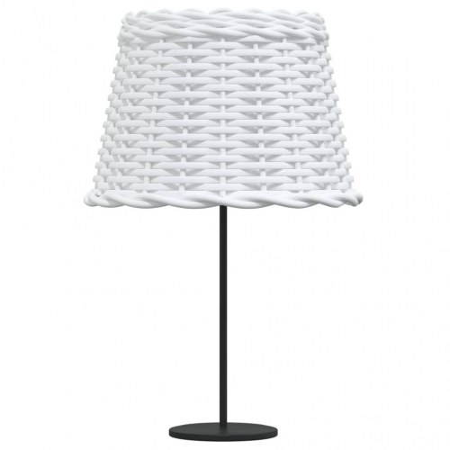 Lampeskærm Ø30 × 20 cm i flet - hvid pendel- og bordlampe skærm
