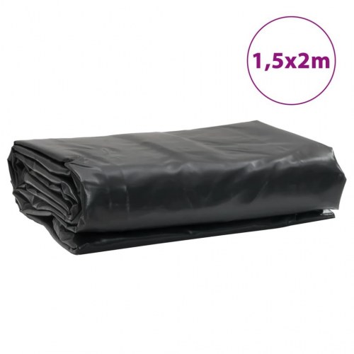 Presenning 1,5 × 2 m - 650 g/m², antracitgrå