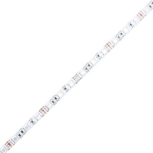 Sofabord med LED-lys 50x50x30 cm konstrueret træ sonoma-eg