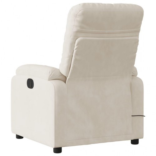Massagestol i mikrofiberstof - beige