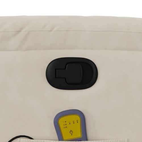 Massagestol i mikrofiberstof - beige