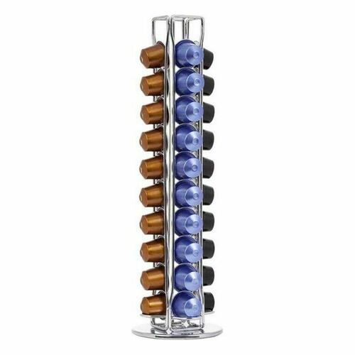 Stativ til 40 kaffe kapsler Quttin 107235 Roterende 11,5 x 37 cm (6 enheder)