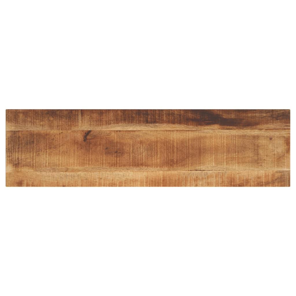 Bordplade 100x20x2 5 Cm Rektangulær Massivt Ru Mangotræ