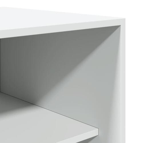 Klædeskab 50x50x200 cm konstrueret træ hvid