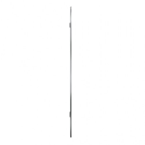 Vægspejl 70 × 30 cm - sølvfarvet, glas med PVC-ramme