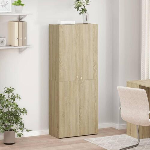 Arkivskab 60x32x153 cm konstrueret træ sonoma-eg