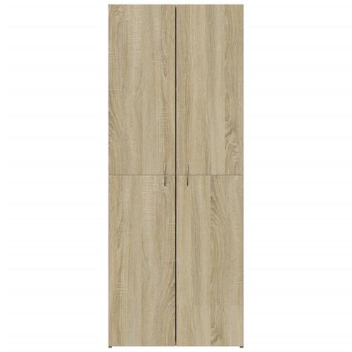 Arkivskab 60x32x153 cm konstrueret træ sonoma-eg